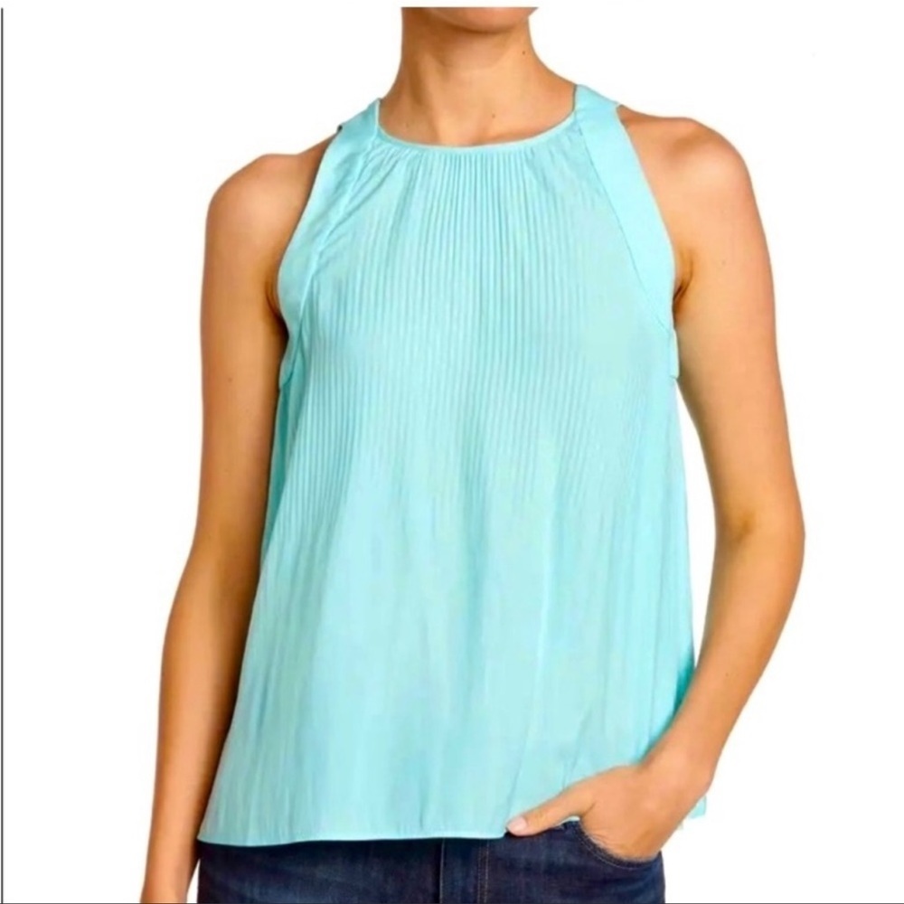 NWT Ramy Brook| Turquoise Blue Audra Sleeveless Top| Size Small